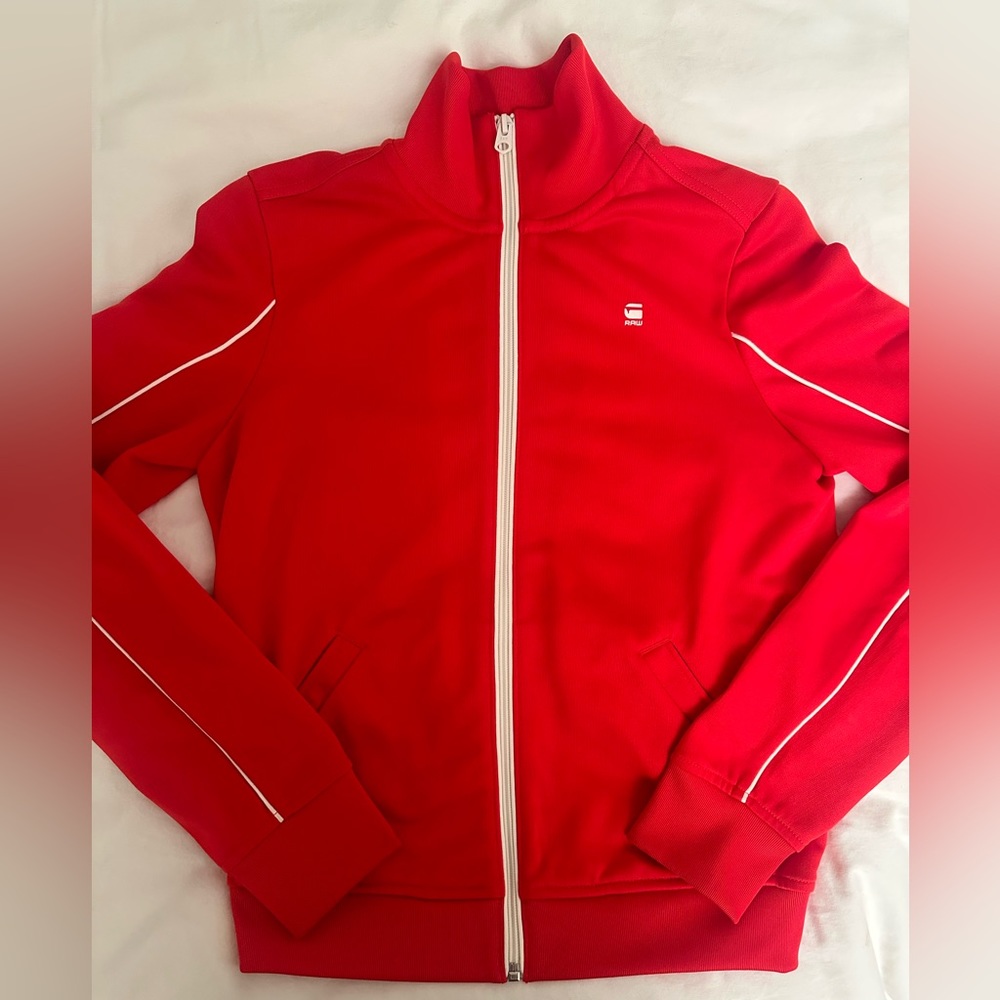 G-Star Raw Red Full Zip Track Jacket